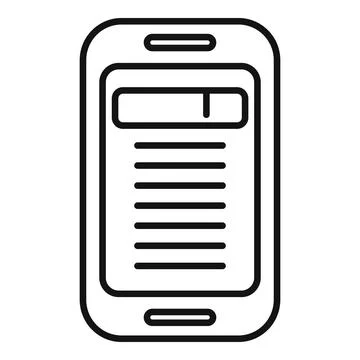 Search engine icon outline vector. Content seo website Stock Illustration