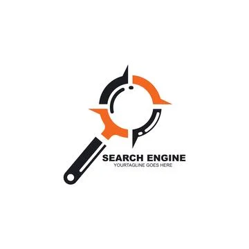 Search engine icon vector illustration design template Stockillustratie