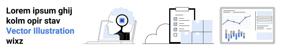 Search Engine Insights with Data Analysis and Reporting Tools Stock Illustration