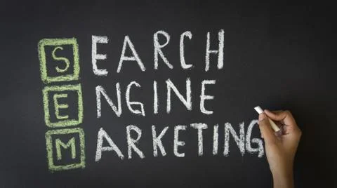 Search engine marketing Illustrazione stock
