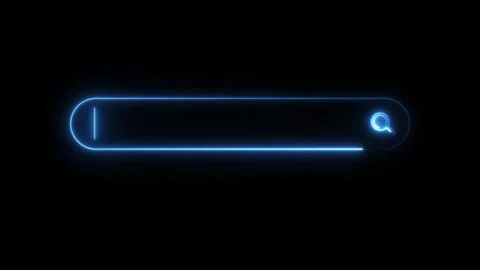 Search engine neon line icon animation Isolated on black background Stock Footage 321011956