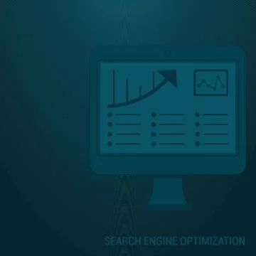 Search Engine Optimization Background Illustrazione stock