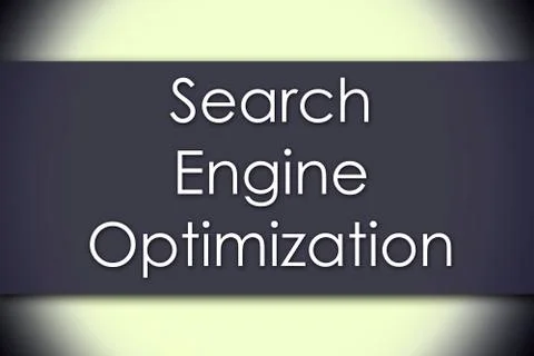 Search Engine Optimization - business concept with text Stockillustratie