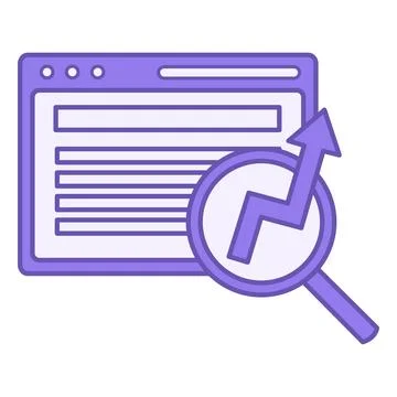 Search Engine Optimization Color Icon. SEO. Vector Icon. Website optimizati.. Stockillustratie