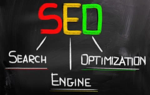 Search Engine Optimization Concept Illustrazione stock
