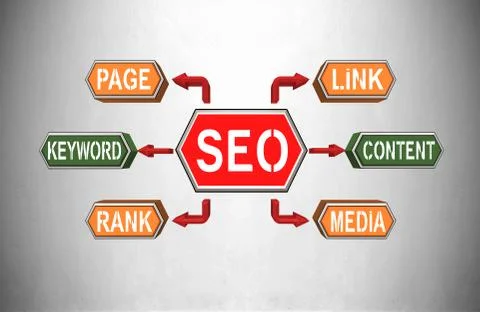 Search Engine Optimization concept Stock Illustration