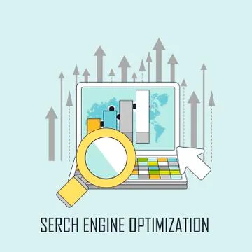 Search engine optimization concept Illustrazione stock