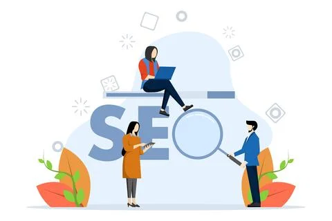 Search Engine Optimization Concept Stock Illustration
