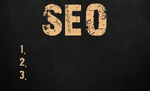 Search Engine Optimization concept written on blackboard Stock Photos