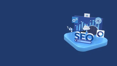 Search Engine Optimization Concepts Animation With Copy Space For Text. 스톡 동영상 310865683