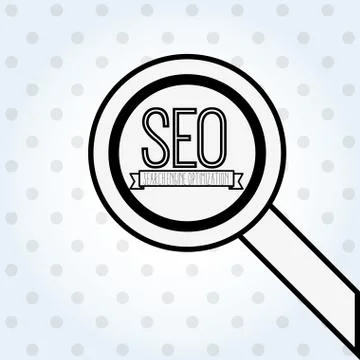 Search engine optimization design Illustrazione stock