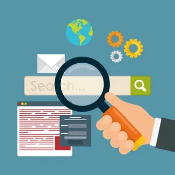 Search Engine Optimization design Ilustración de archivo