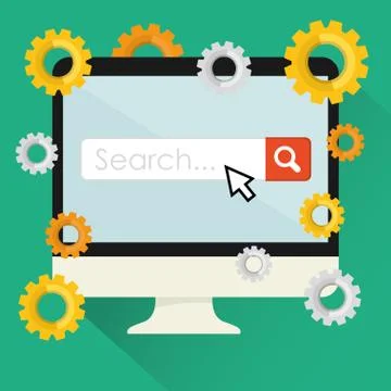 Search Engine Optimization design Ilustración de archivo