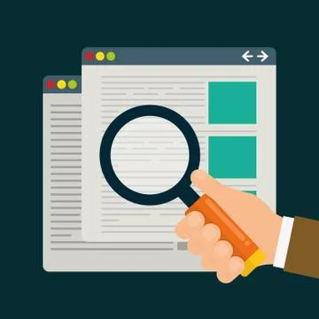 Search Engine Optimization design Illustrazione stock