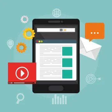 Search Engine Optimization design Ilustración de archivo