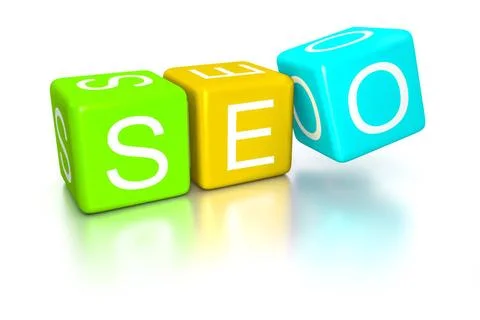 Search engine optimization dice An image of the search engine optimization... Stock Photos
