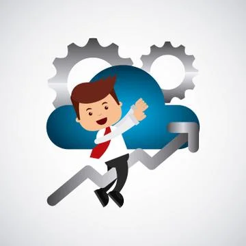 Search engine optimization flat icons Stock Illustration