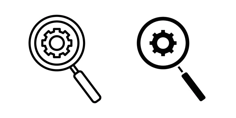 Search engine optimization icon bundle for website design projects Stock Illustration