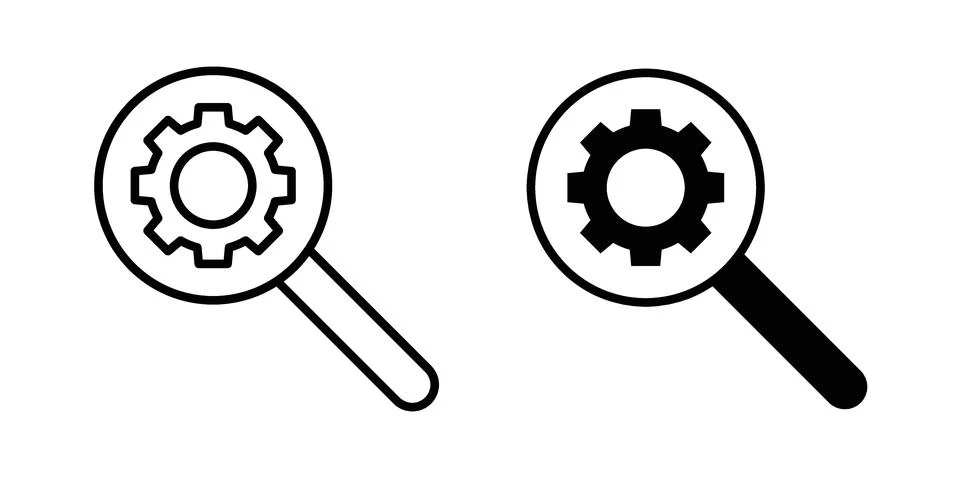 Search engine optimization icon for web projects Stockillustratie