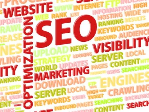 Search Engine Optimization Illustrazione stock