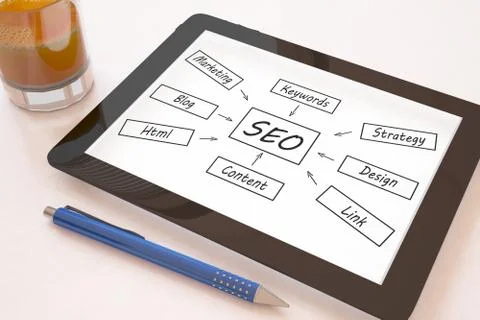 Search Engine Optimization Illustrazione stock