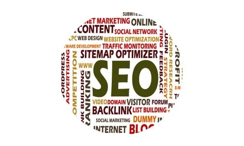 Search Engine Optimization Illustrazione stock