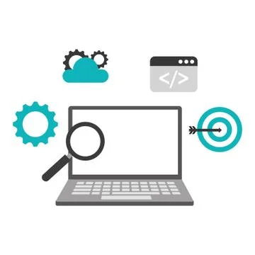 Search engine optimization Illustrazione stock