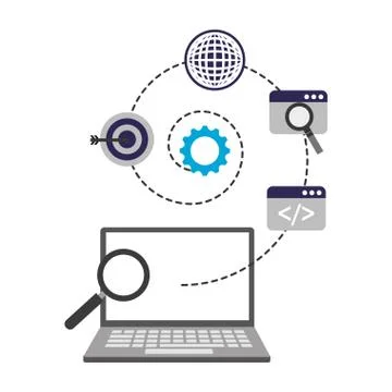 Search engine optimization Stock Illustration