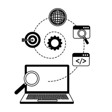 Search engine optimization 스톡 일러스트