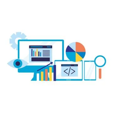 Search engine optimization 스톡 일러스트