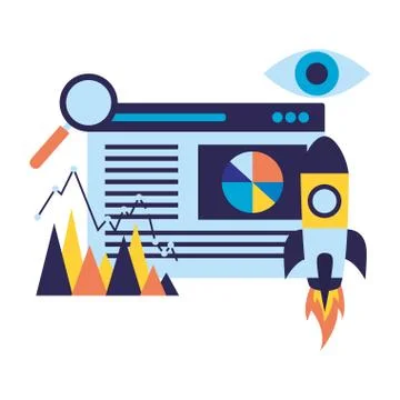 Search engine optimization Stockillustratie