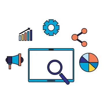 Search engine optimization Stockillustratie