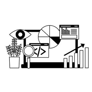 Search engine optimization Illustrazione stock