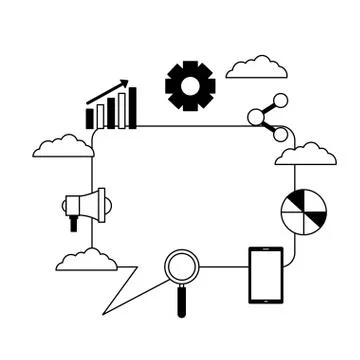 Search engine optimization 스톡 일러스트