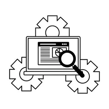 Search engine optimization Illustrazione stock