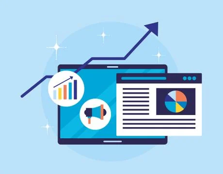 Search engine optimization Illustrazione stock