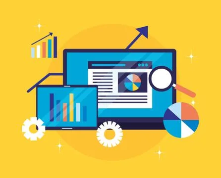 Search engine optimization Illustrazione stock