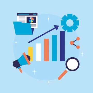 Search engine optimization Stockillustratie