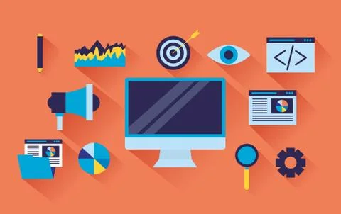 Search engine optimization Stock Illustration