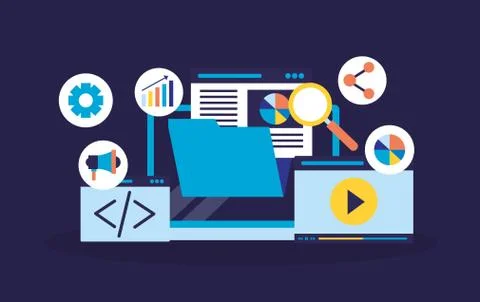 Search engine optimization Stock Illustration