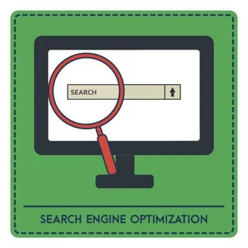 Search Engine Optimization Illustrazione stock