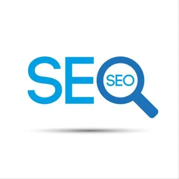 Search engine optimization logo, seo symbol Stock Illustration