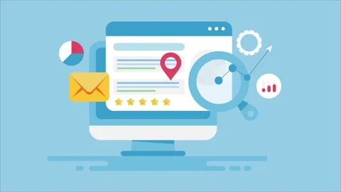 Search engine optimization, seo data analysis, website audit report. Video stock 160537220