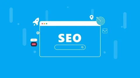 Search engine optimization seo marketing concept animation. 4K Video stock 342387539