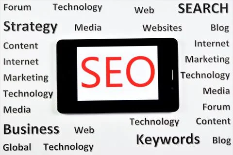 Search engine optimization-a set of optimization to raise the position Stock Photos