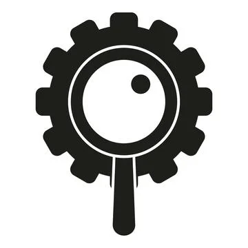 Search engine optimization settings analyzing tool icon Illustrazione stock