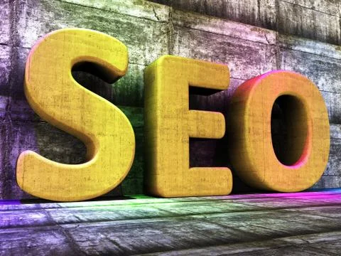 Search Engine Optimization Showing Gathering Data And Studies Stock Illustration