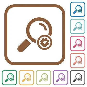 Search engine optimization simple icons Stock Illustration