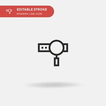 Search Engine Optimization Simple vector icon. Illustration symbol design tem Stock Illustration
