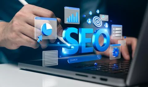 Search Engine Optimization Strategy 스톡 사진
